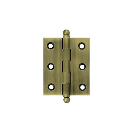 Deltana CH2520U5 Cabinet Hinges W/ Ball Tips Antique Brass, 10PK CH2520U5-XCP10